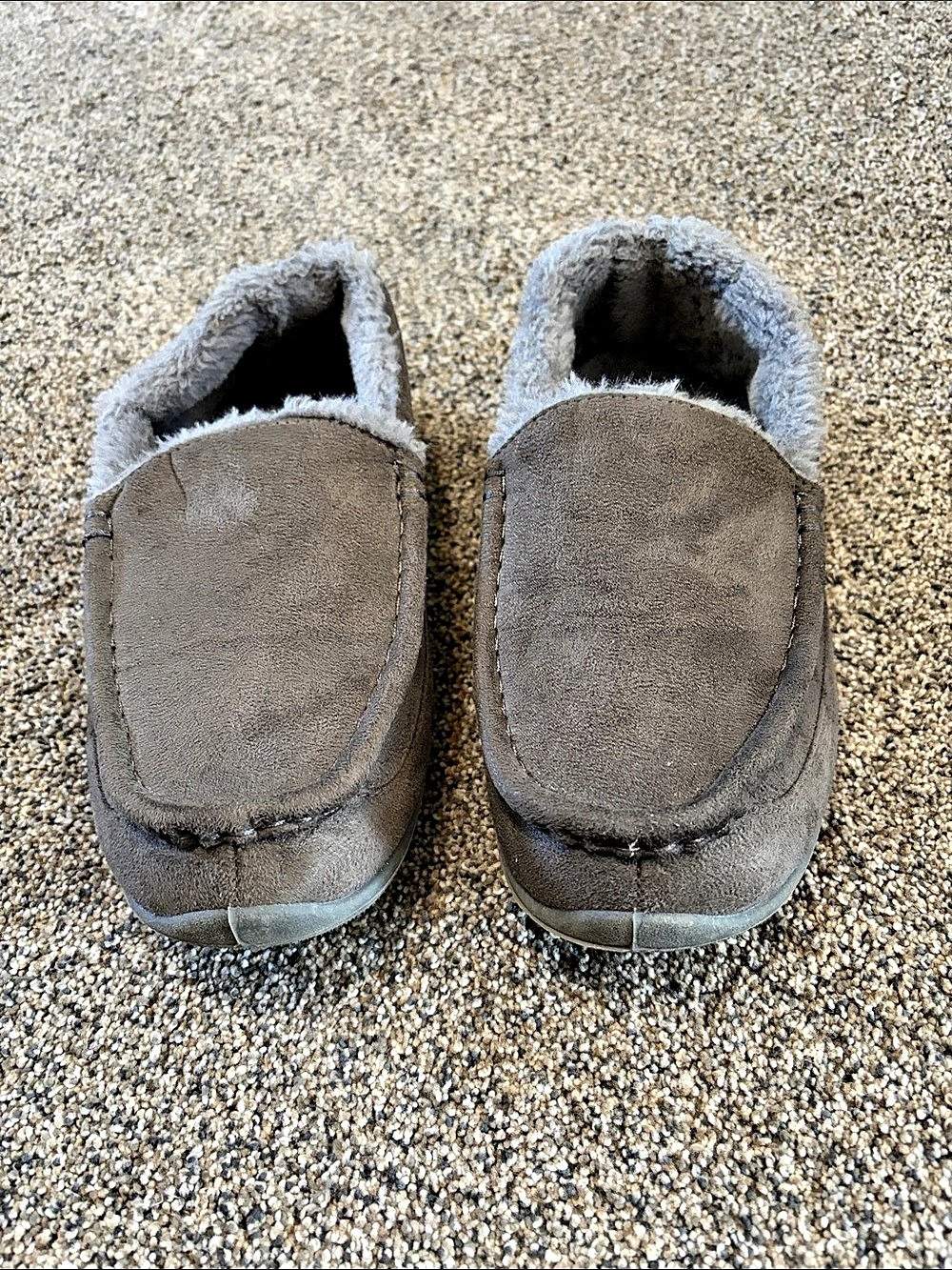 Deer Stags Slipperooz Mens 6M Brown Faux Fur Slippers